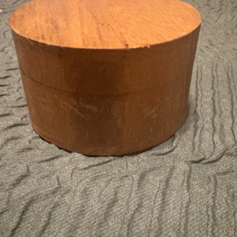 Round Wooden Accent Box